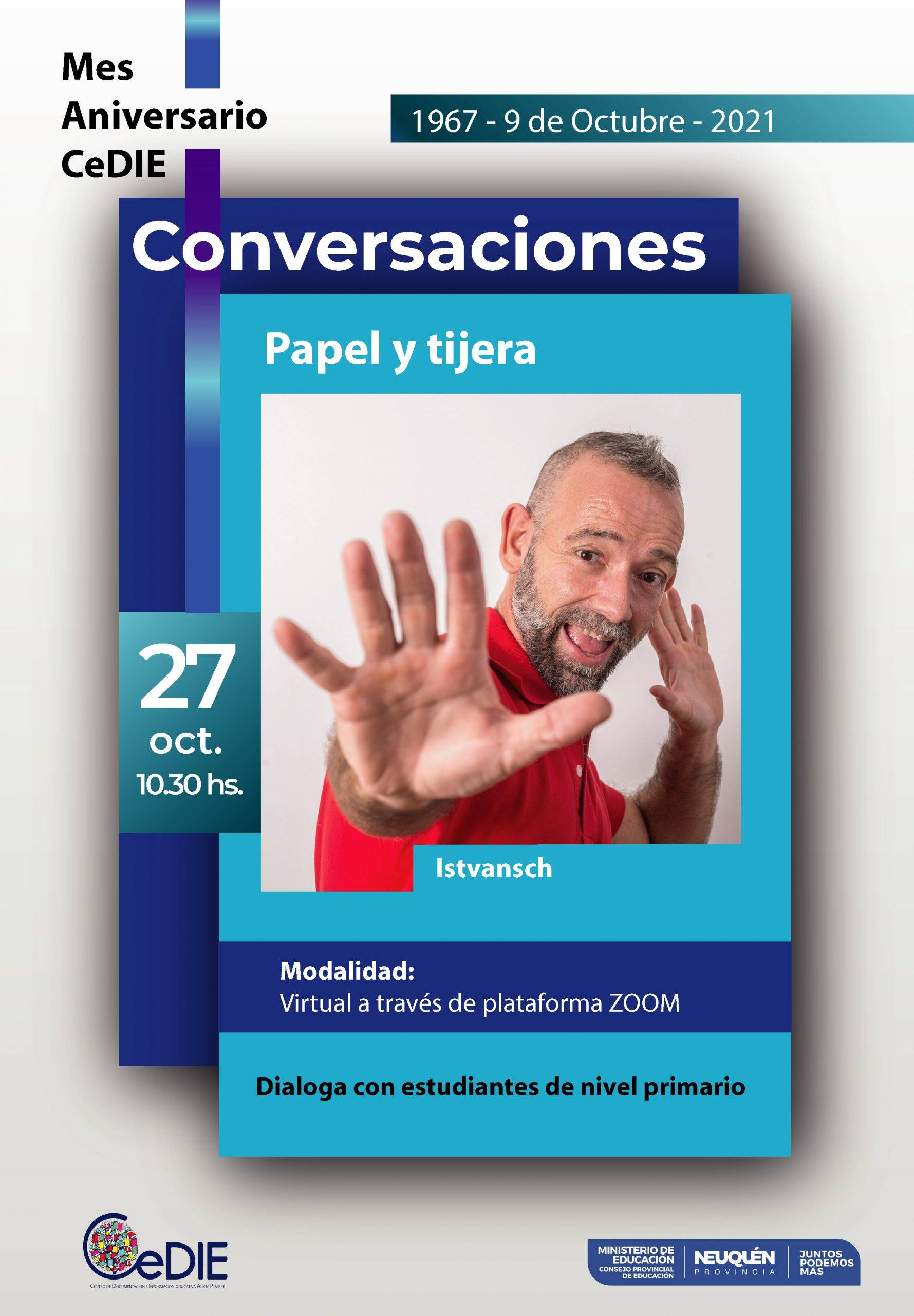 Istvansch, papel y tijera en el aniversario del CeDIE – CeDIE